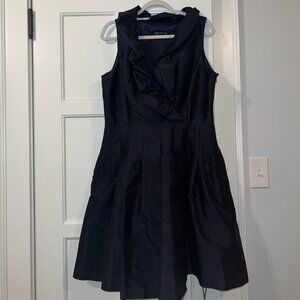 Jones New York Navy Ruffle Dress Size 14